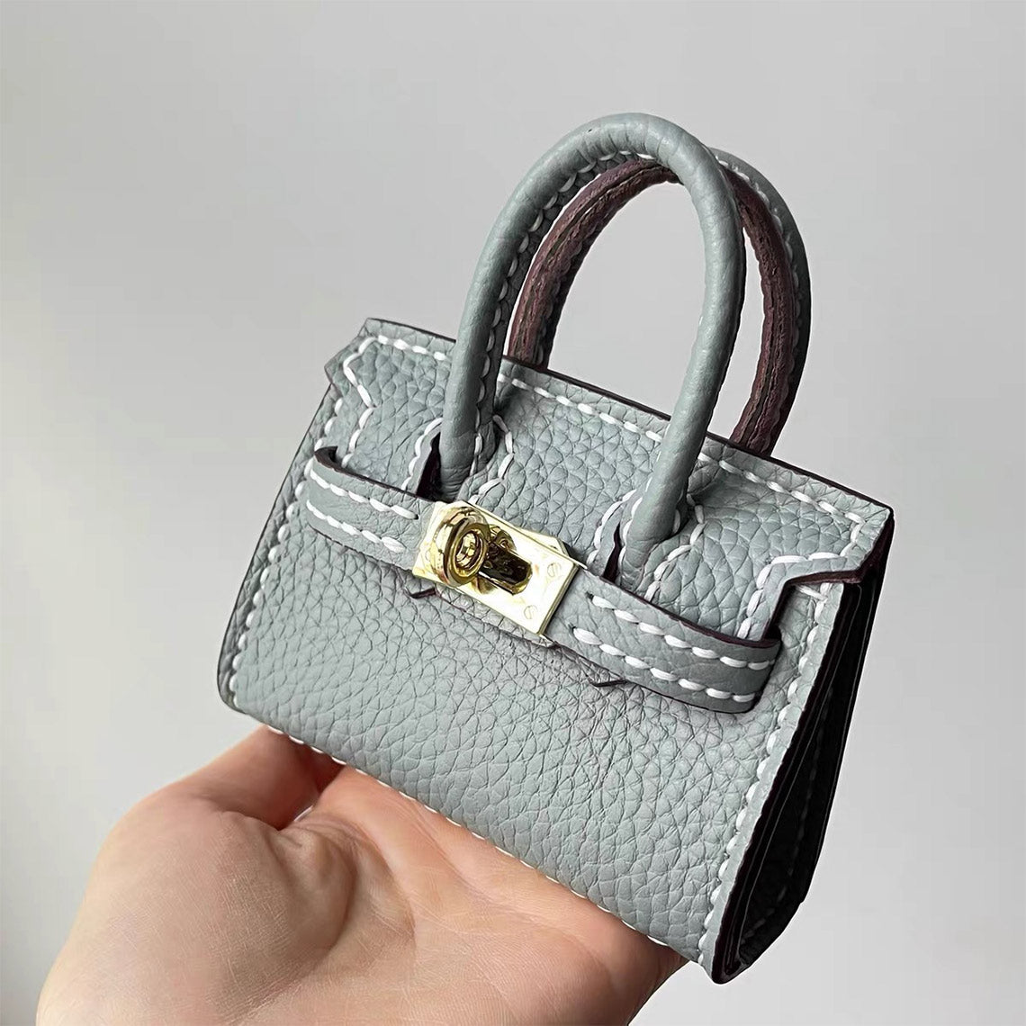 Wirkin® Top Grain Leather Mini Birk Bag Charm DIY Kit