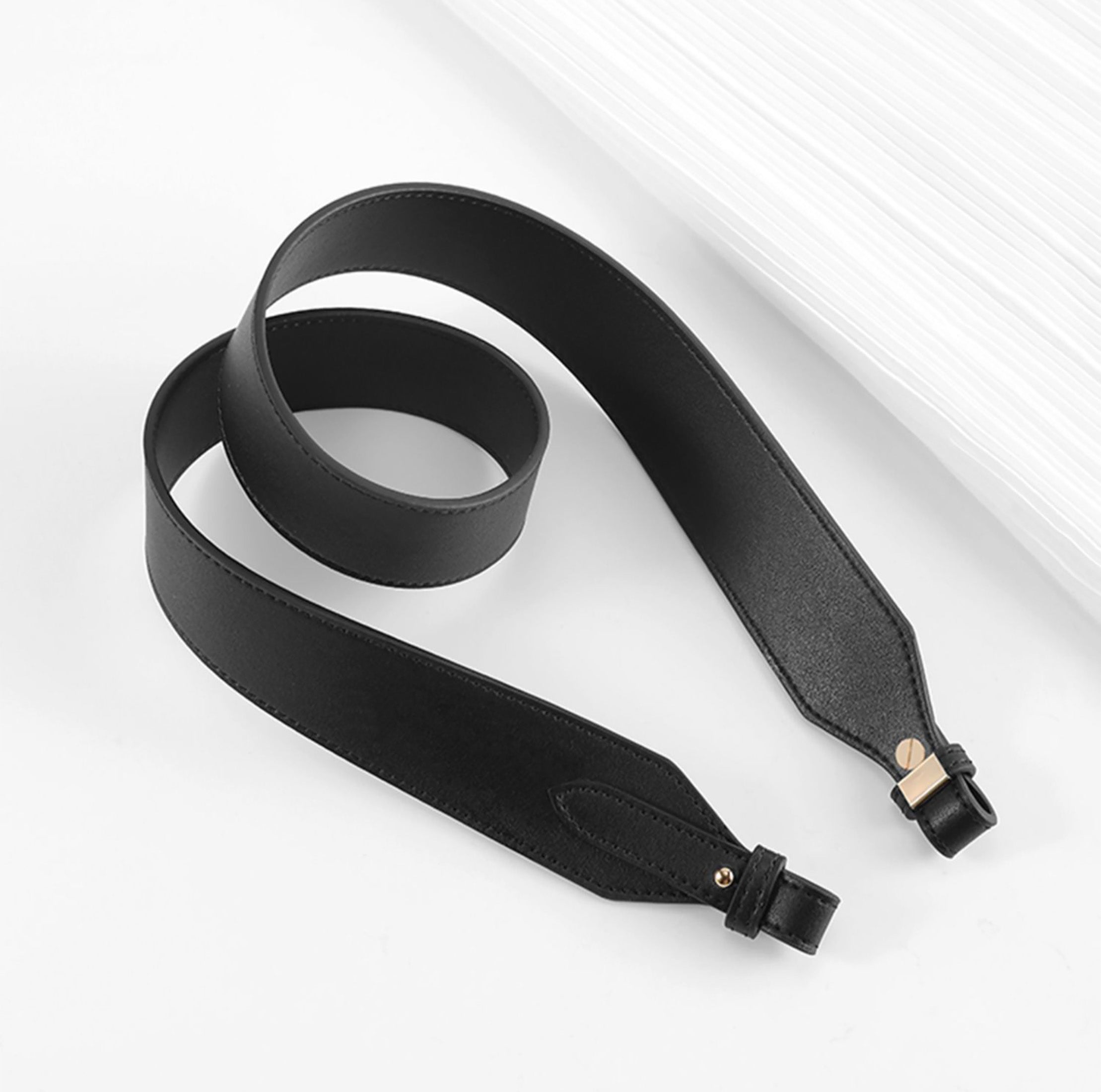 Handmade Genuine Leather Shoulder Strap for Shoulder & Crossbody Bags, 3.8cm Wide, Custom Length, Comfortable & Durable, Perfect Replacement Strap for Women's Bags