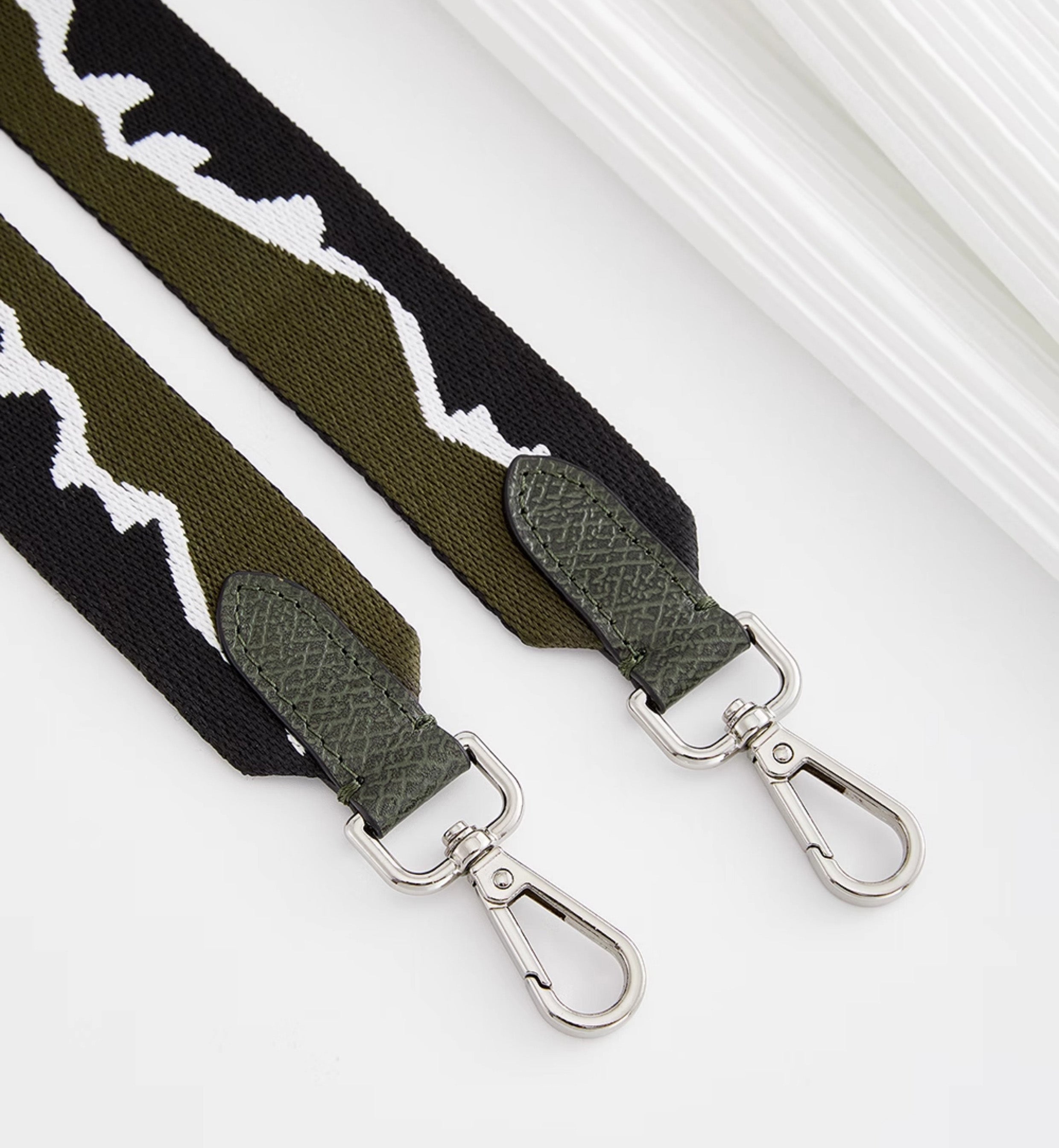 Bag shoulder strap,Short handle small crossbody canvas wide strap, no-hole modification accessory.