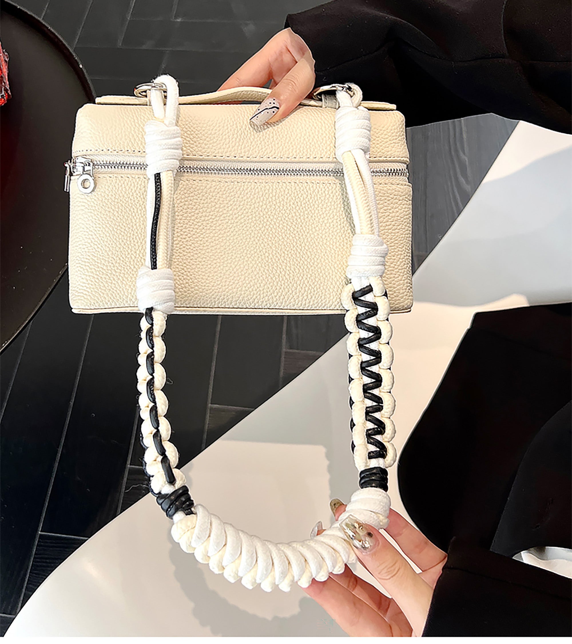 Woven Shoulder Strap & Handle for Loro Piana Bags – Versatile Handbag Accessory, Perfect for Crossbody, Shoulder, and Tote Use