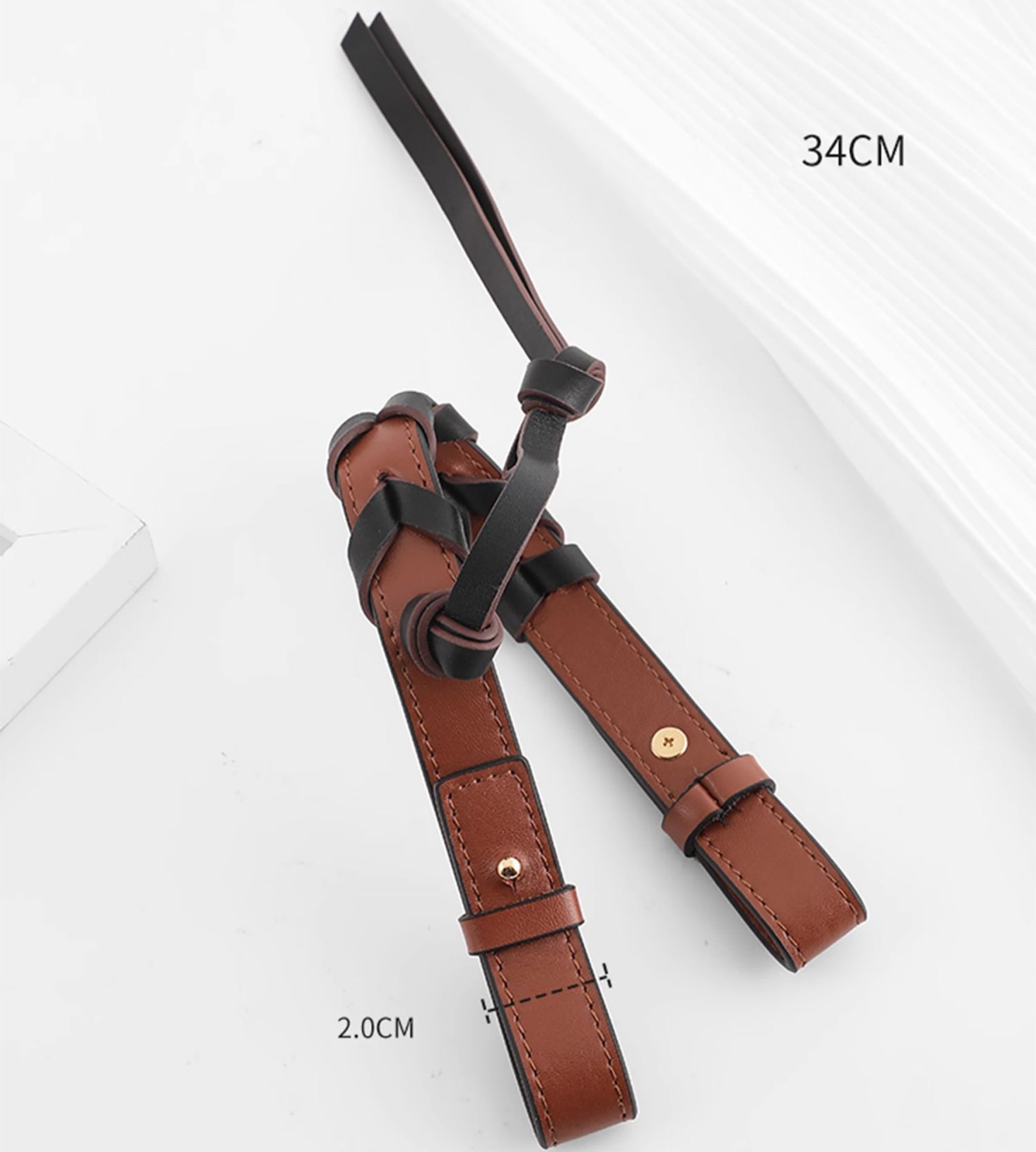 Braided handle suitable for Flamenco Bag, handbag strap replacement accessory, leather clutch shoulder strap