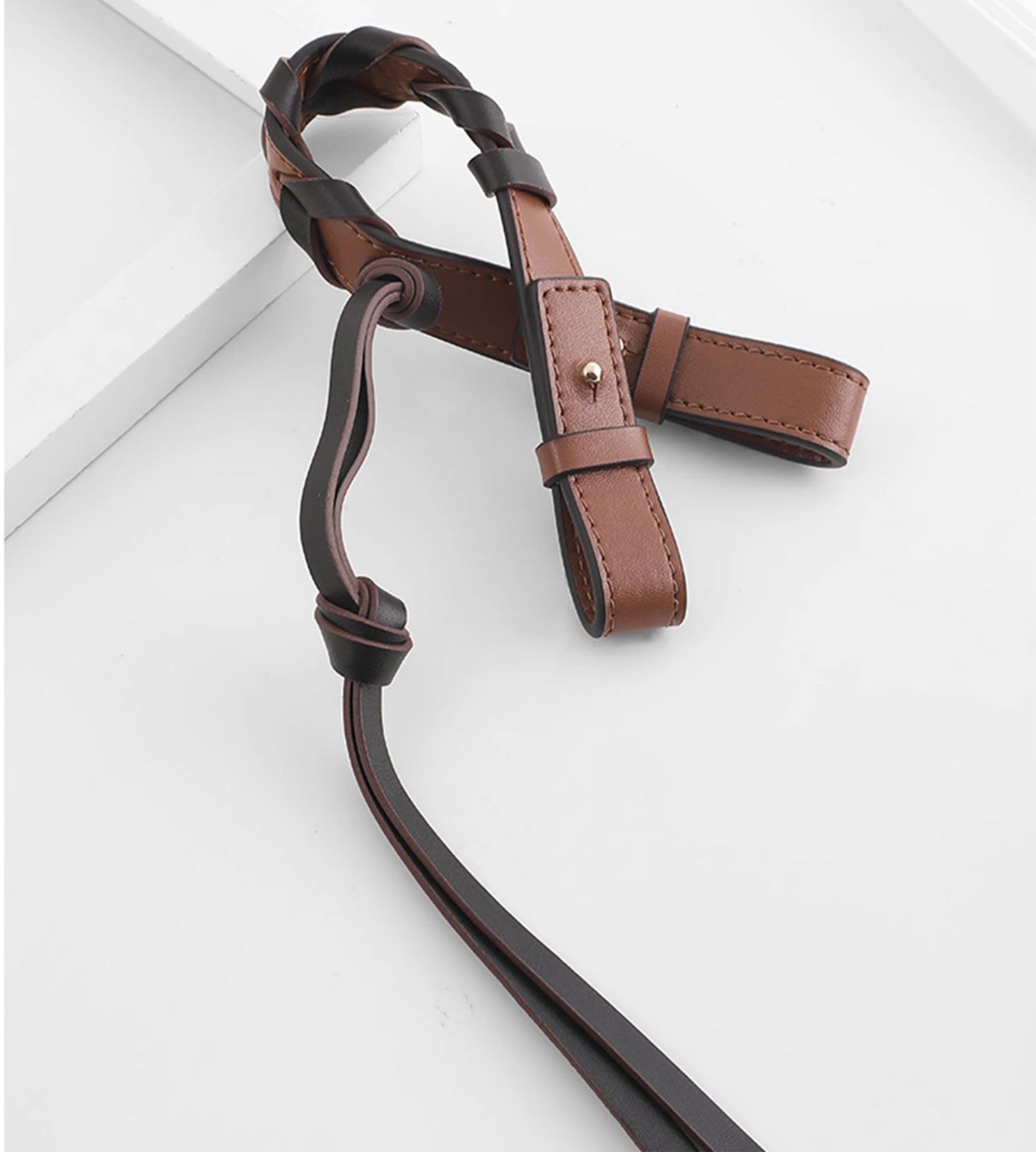 Braided handle suitable for Flamenco Bag, handbag strap replacement accessory, leather clutch shoulder strap
