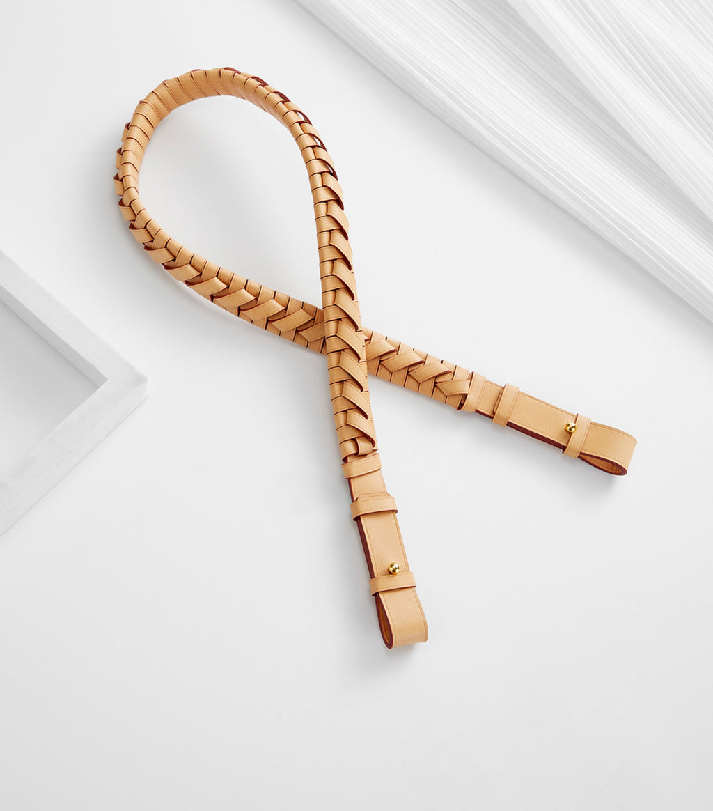 2.3cm Handmade Bag Shoulder Strap, Suitable for Speedy 30 Leather Strap, Bag Makeover Cowhide Woven Shoulder Strap Accessory