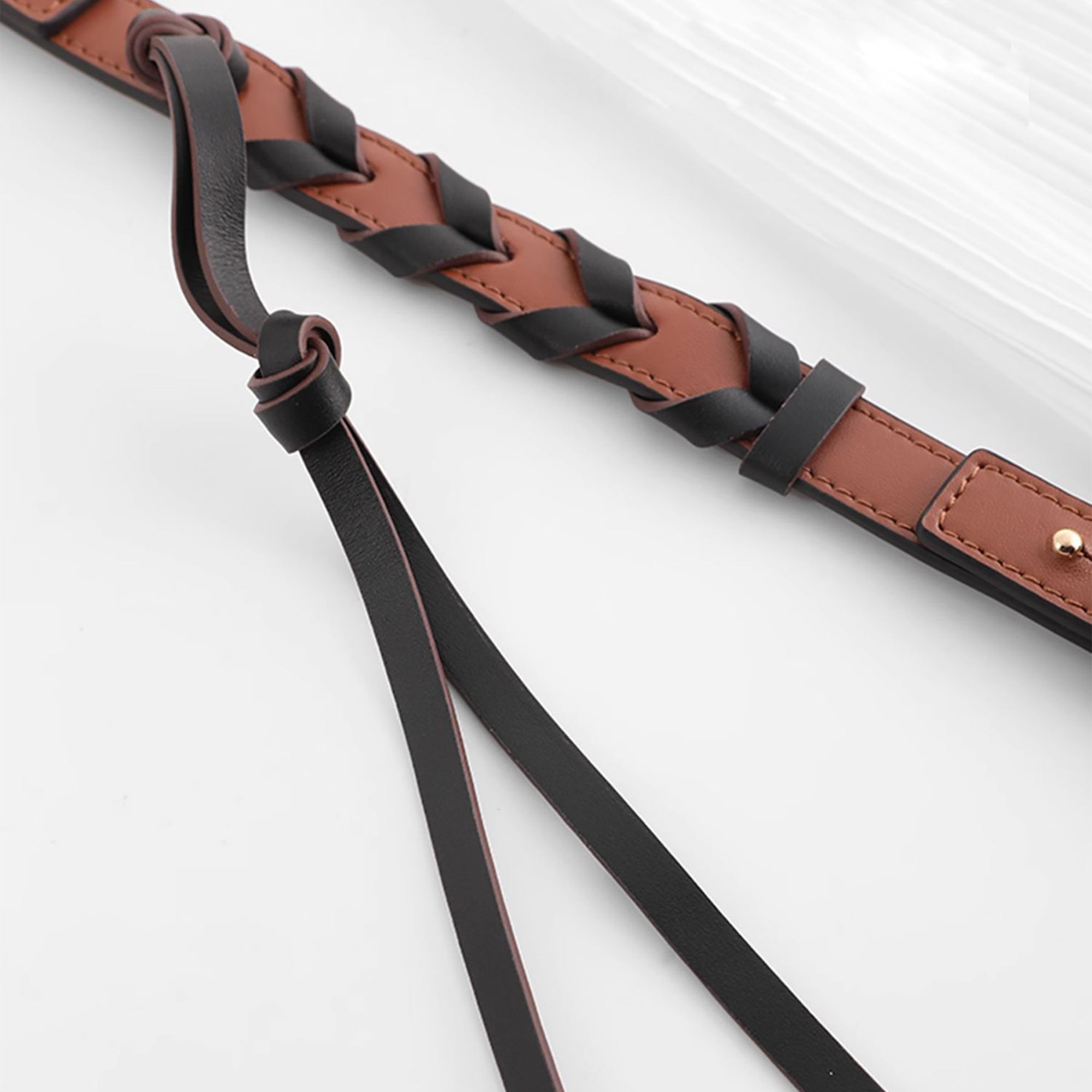 Braided handle suitable for Flamenco Bag, handbag strap replacement accessory, leather clutch shoulder strap