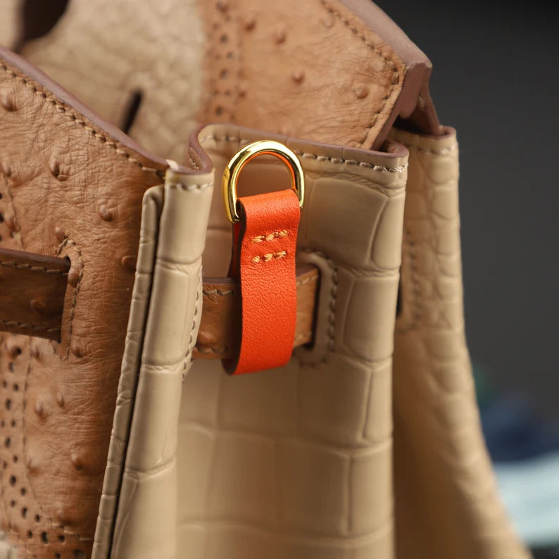 Leather Birkin/Kelly Pochette Rings: Shoulder Strap Adapters (2pcs)