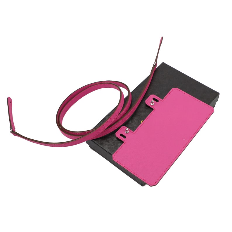 Epsom Leather Wallet Shoulder Strap: 10mm Purse To Go Strap