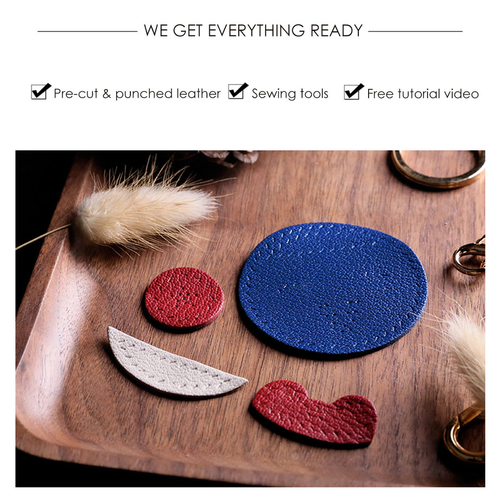 DIY Leather Keychain Kit | DIY Keychain Tutorial & Tools & Leather Keychain Patterns - Wirkin™