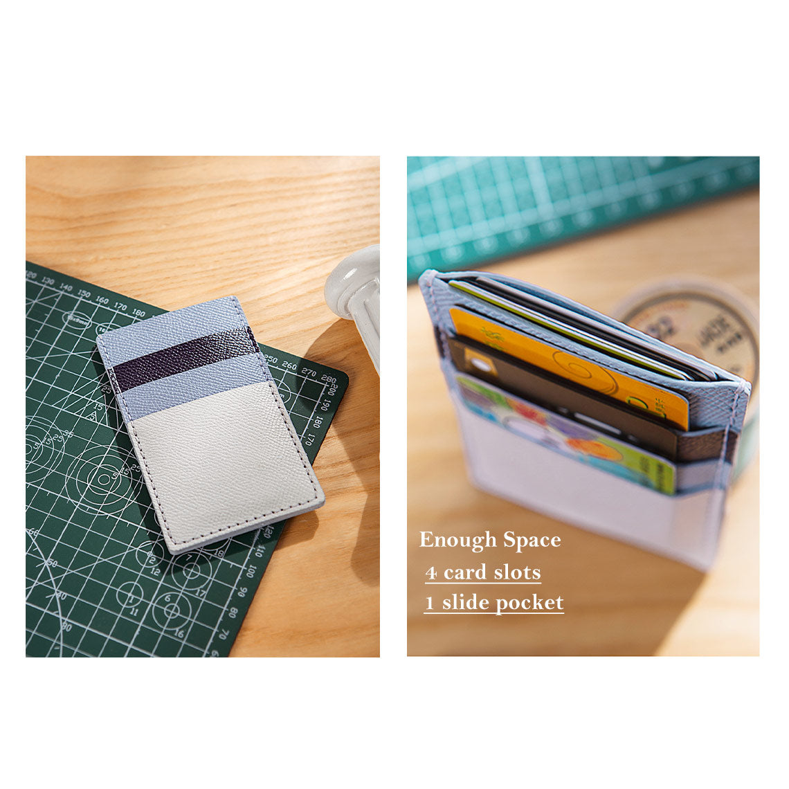 DIY Leather Wallet/Purse Kit | Leather Slim Card Holder Wallet with Painting Patterns | Wirkin™ DIY Leather Kit 