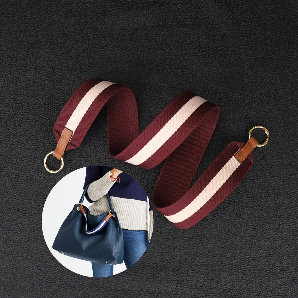 Handmade Leather Bag Strap: 5cm Wide Replacement Shoulder Strap