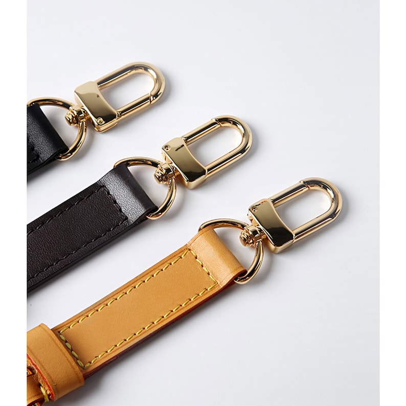 Leather Purse Strap Extender: Cow Leather Handbag Handle, Adjustable Buckle