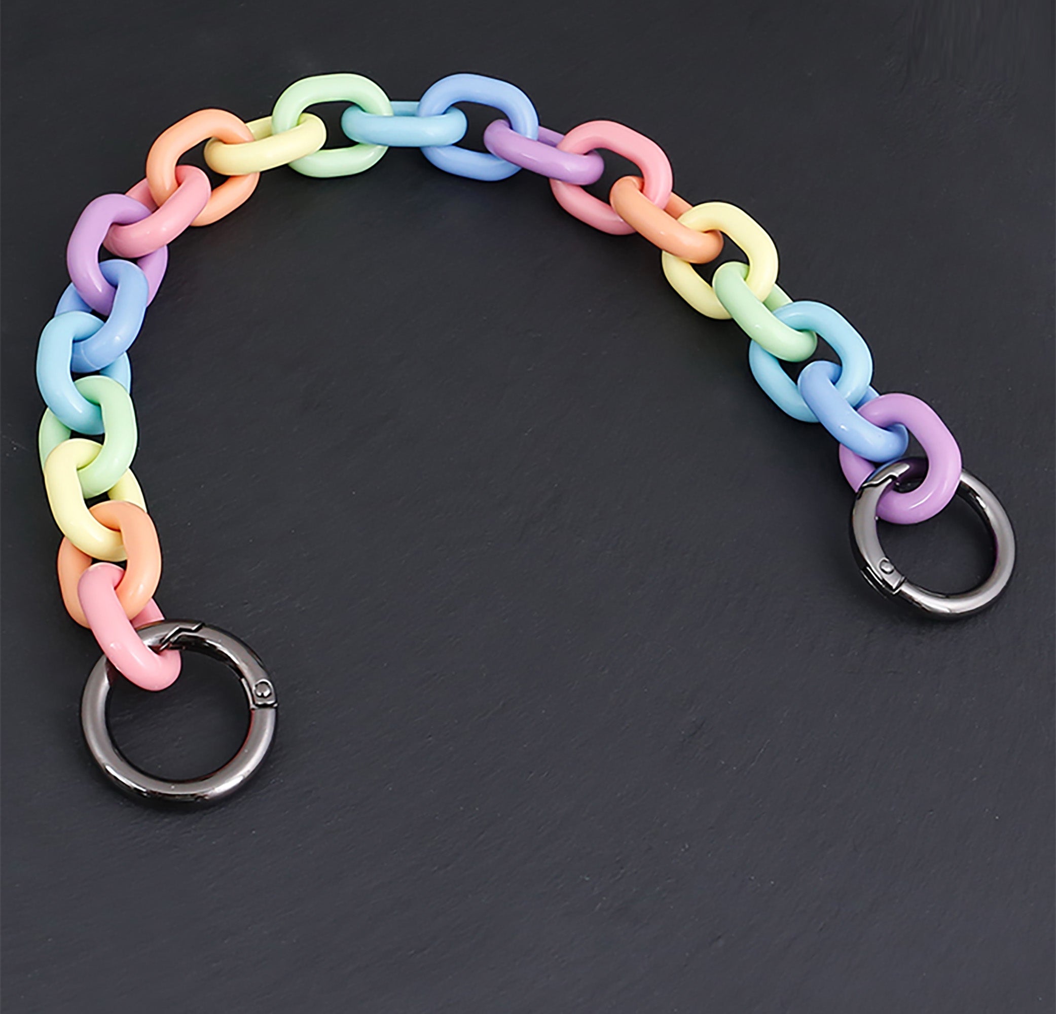 Versatile Acrylic DIY Chain Accessories Multi-color Decorative Handbag Chain for Hand Carry Bags