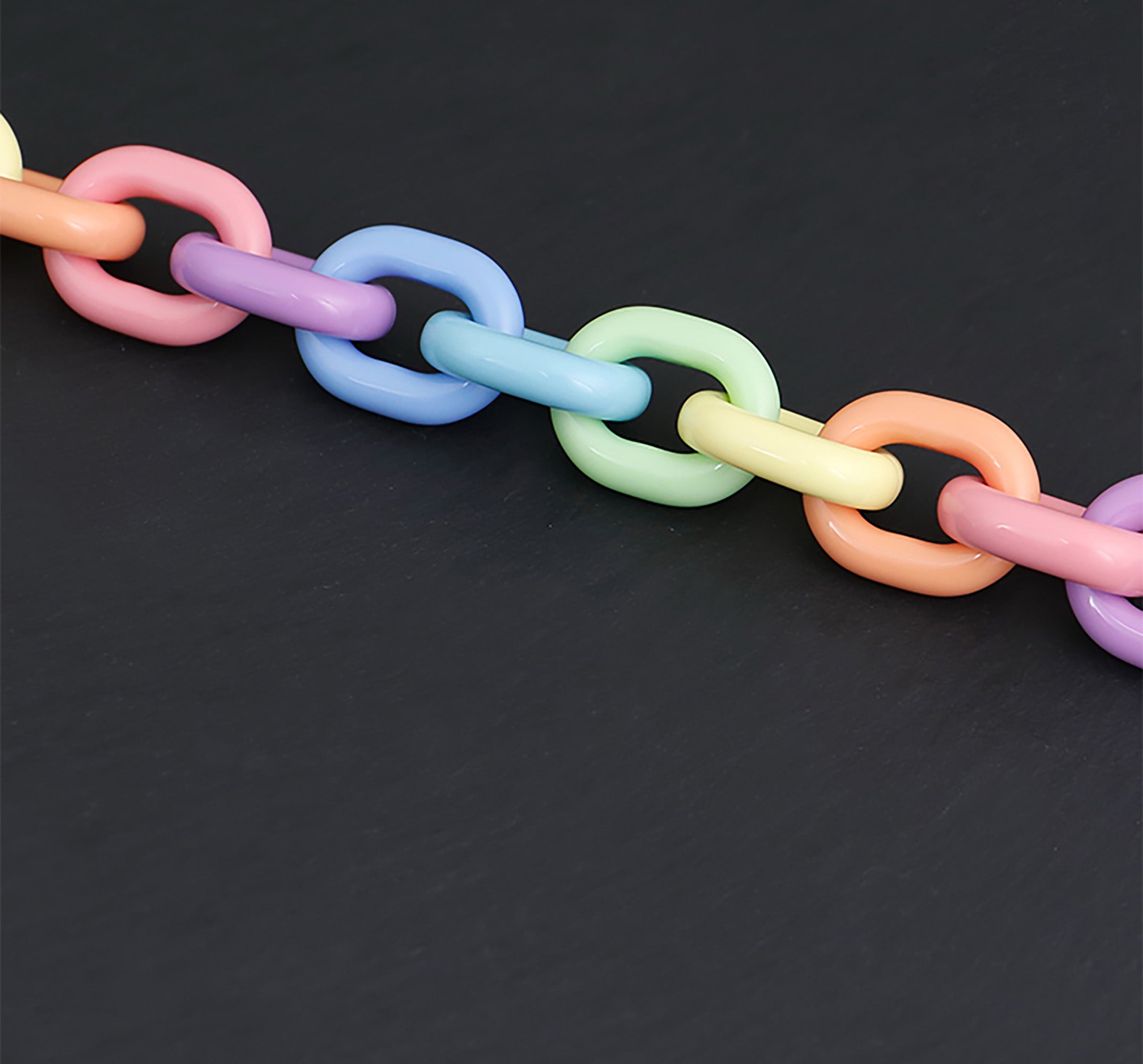 Versatile Acrylic DIY Chain Accessories Multi-color Decorative Handbag Chain for Hand Carry Bags