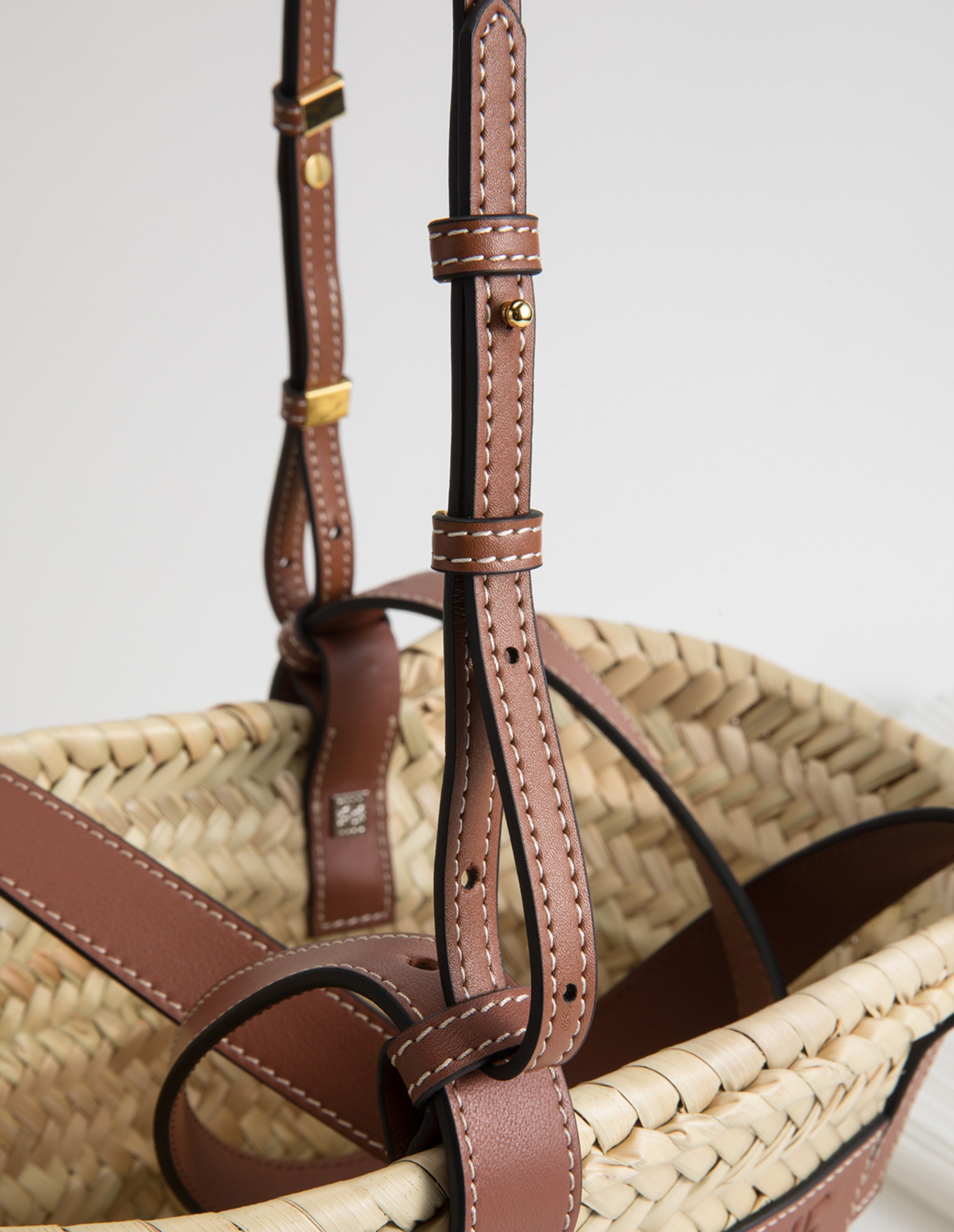 Crossbody Shoulder Strap for Large Basket Bag, Leather Material Shoulder Bag Replacement Accessory