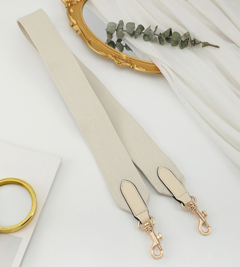 Handmade Customizable Canvas Shoulder Strap – 5cm Wide, Solid Color, Adjustable Length, Perfect for Crossbody & Shoulder Bags