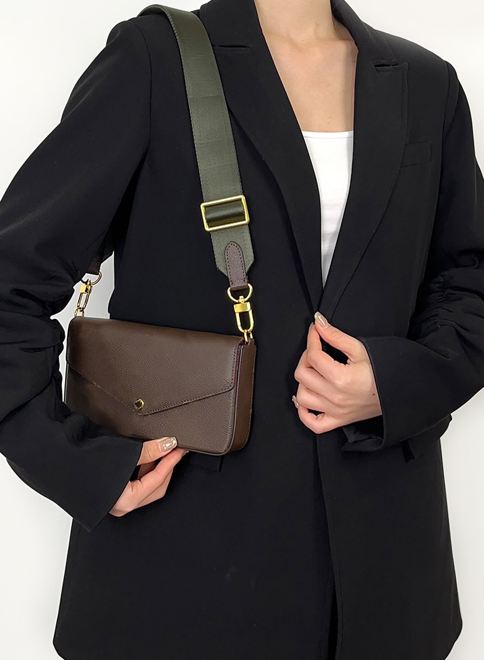 Canvas shoulder strap, suitable for Speedy 25 crossbody bag, 5 cm wide travel bag replacement strap