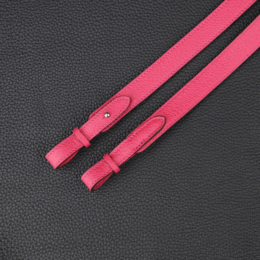 Hermès Style Togo Leather Bandoulière (20mm Slim): Compatible Shoulder/Crossbody Strap Replacement for Picotin & Evelyn TPM