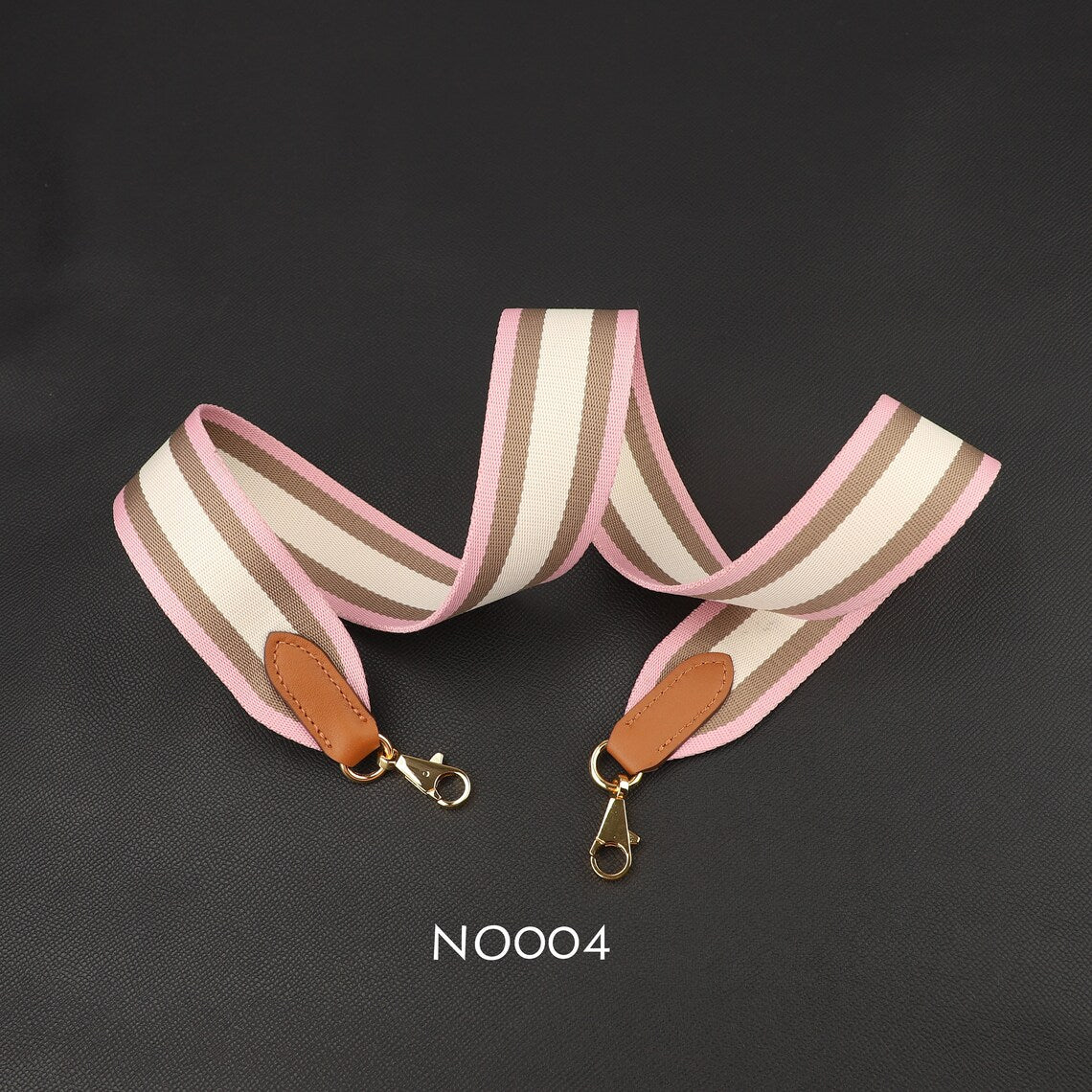 Striped Canvas Bag Strap: Handmade 50mm Replacement Shoulder or Crossbody