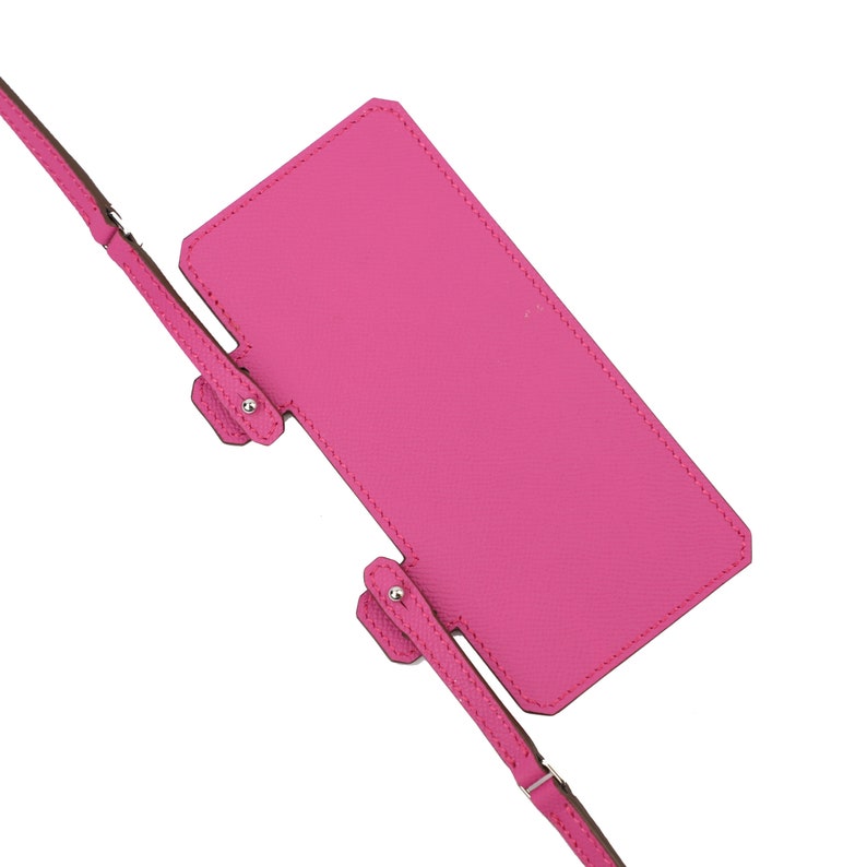 Epsom Leather Wallet Shoulder Strap: 10mm Purse To Go Strap