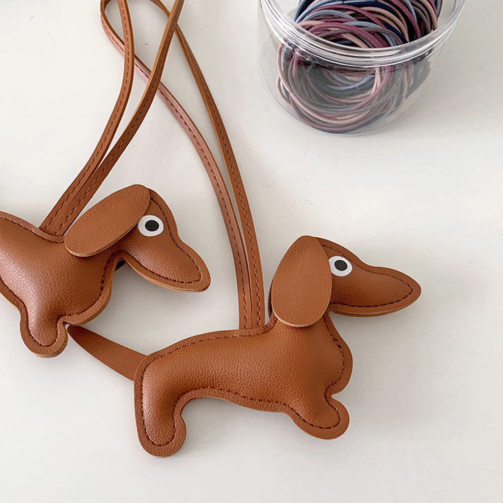 Designer Bag Charm | Dachshund Dog Bag Charm - Wirkin™ Handmade Leathercrafts