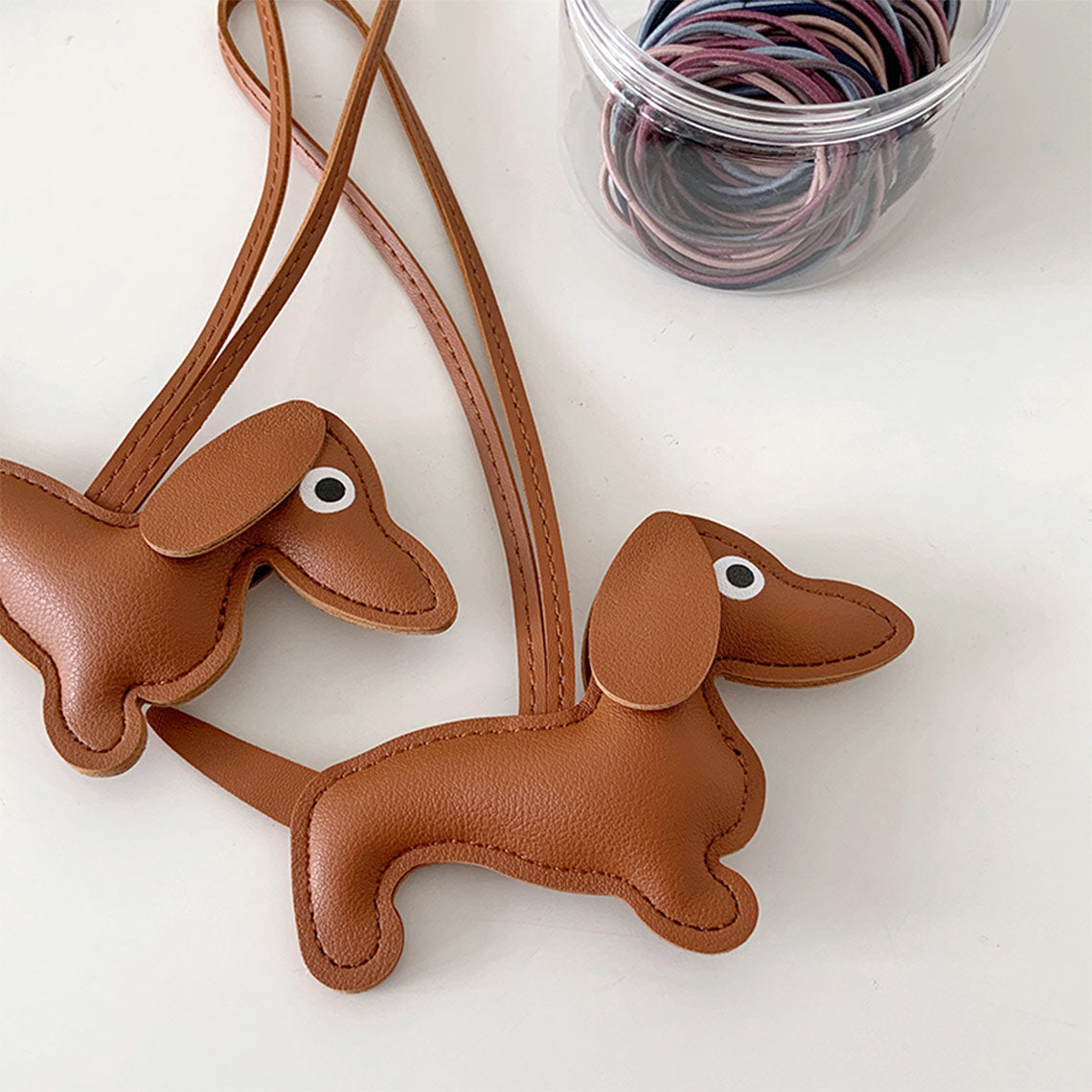 Designer Bag Charm | Dachshund Dog Bag Charm - Wirkin™ Handmade Leathercrafts