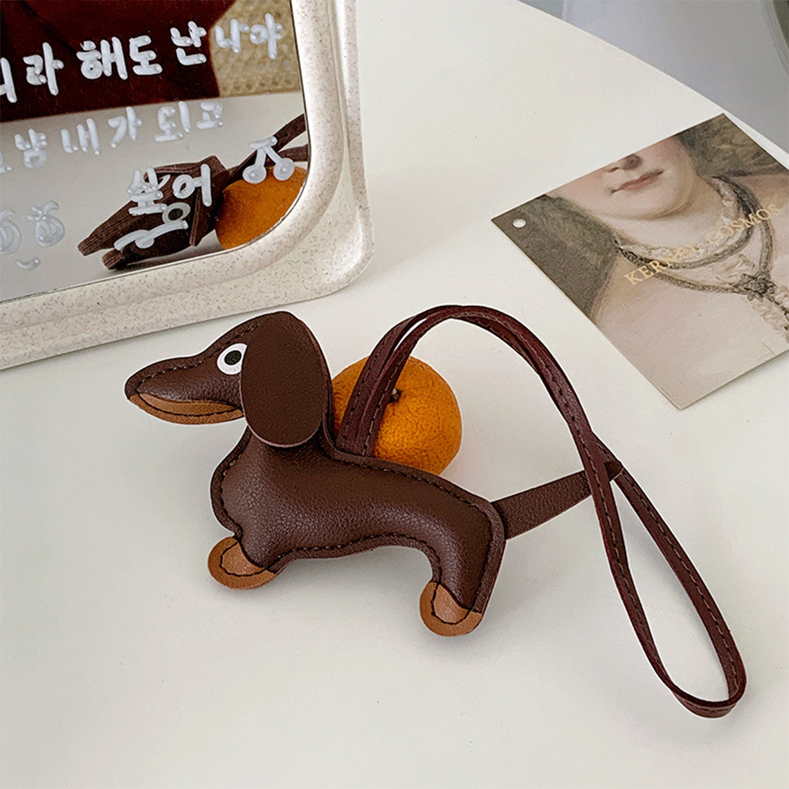 Cute Dog Bag Charm Dachshund Pendants - Wirkin™ Handmade Leathercrafts
