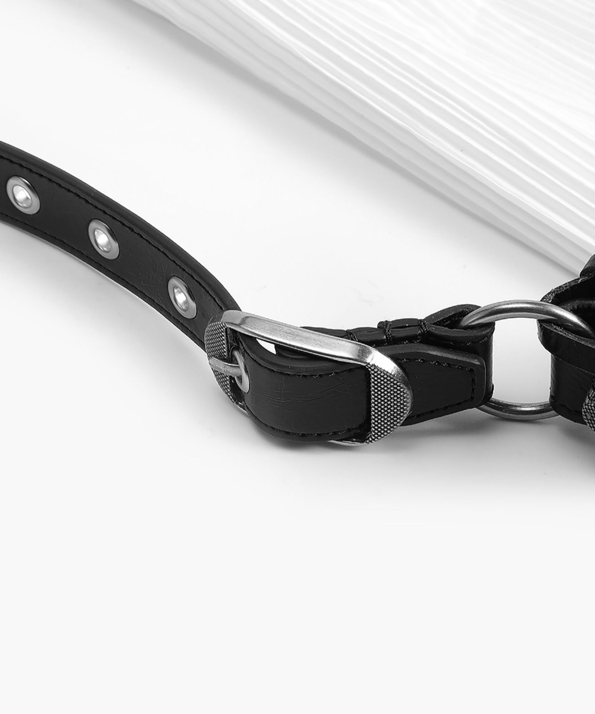 Le Cagole bag crossbody strap replacement, black genuine leather shoulder strap for underarm bag