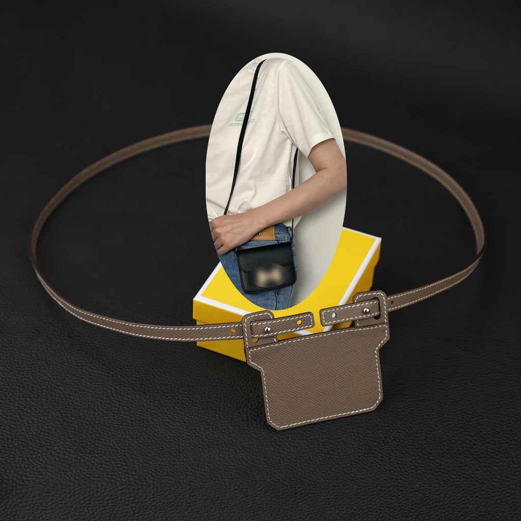 Epsom Leather Shoulder Strap: 12mm Wallet Crossbody Strap