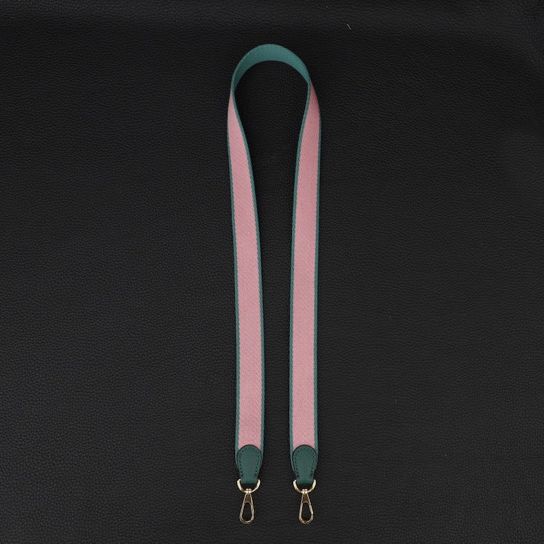 25mm Bi-color canvas shoulder bag strap for evelyn TPM,33 colors avaliable