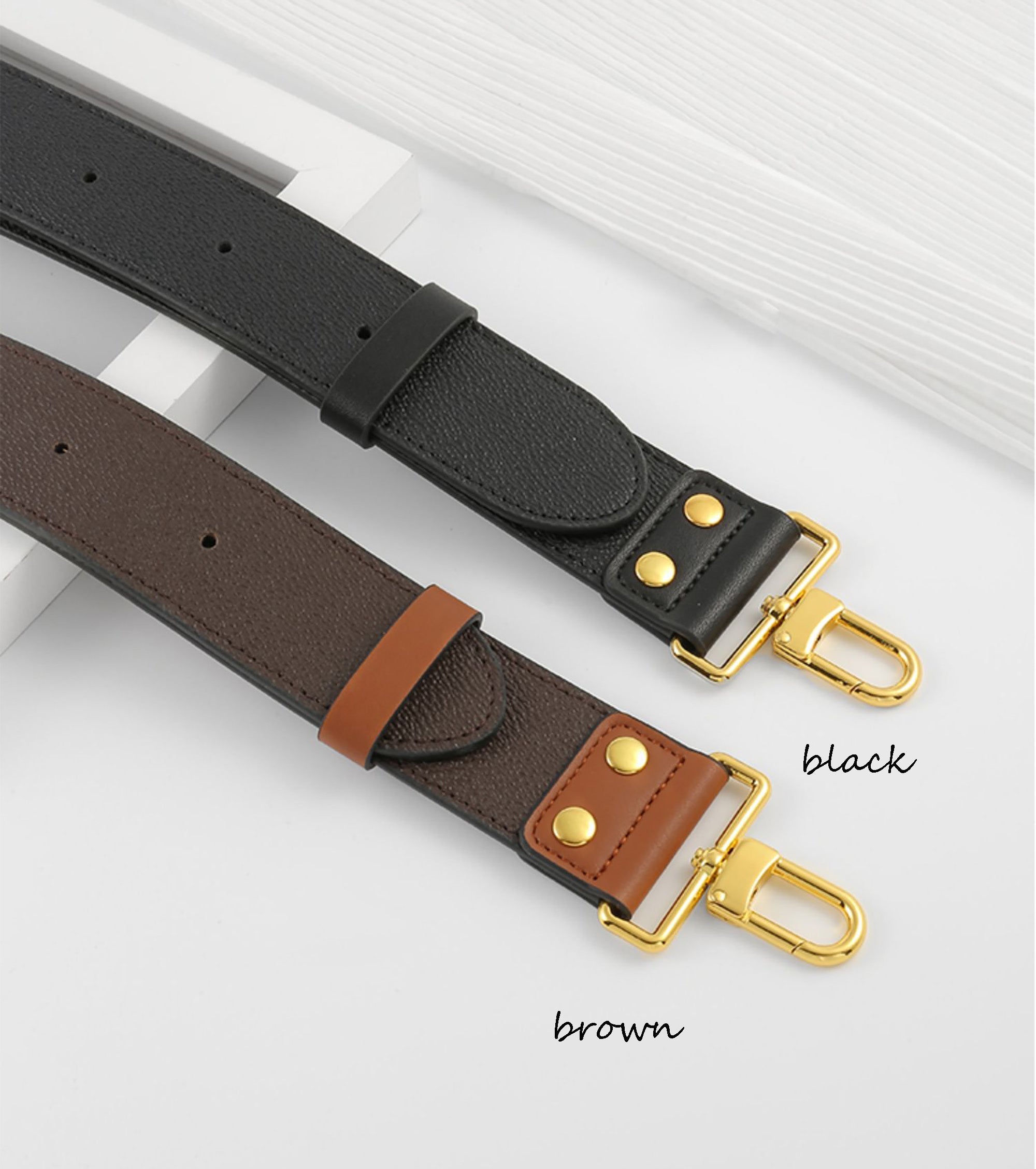 Genuine Leather Crossbody Strap for Cylinder Bag – Adjustable Wide Shoulder Strap, Fashionable and Versatile Replacement Strap for Handbags, Premium Leather Accessory