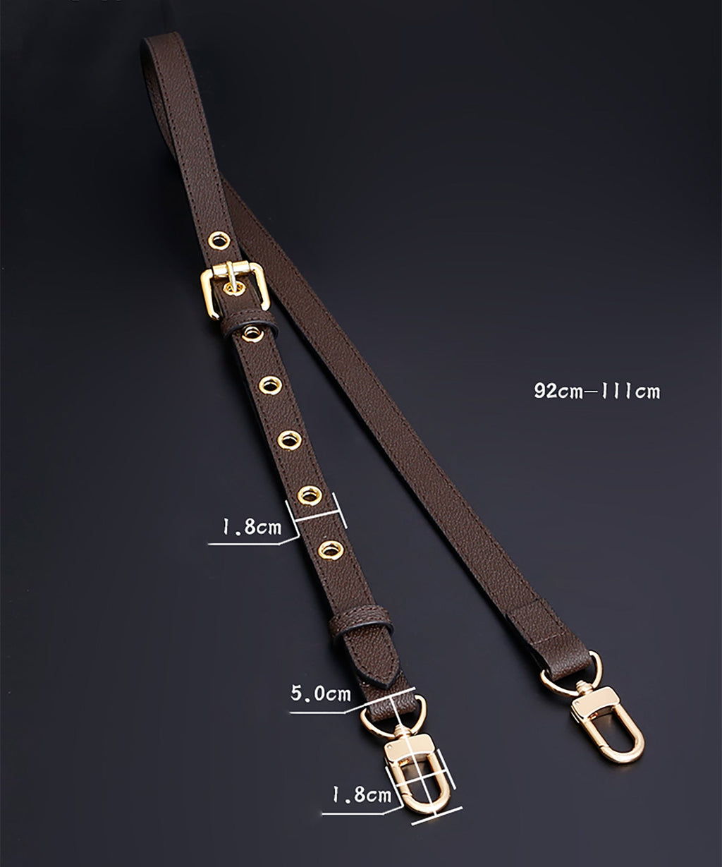 The adjustable leather strap for the bag, 1.8 cm wide crossbody replacement strap,  shoulder bag strap