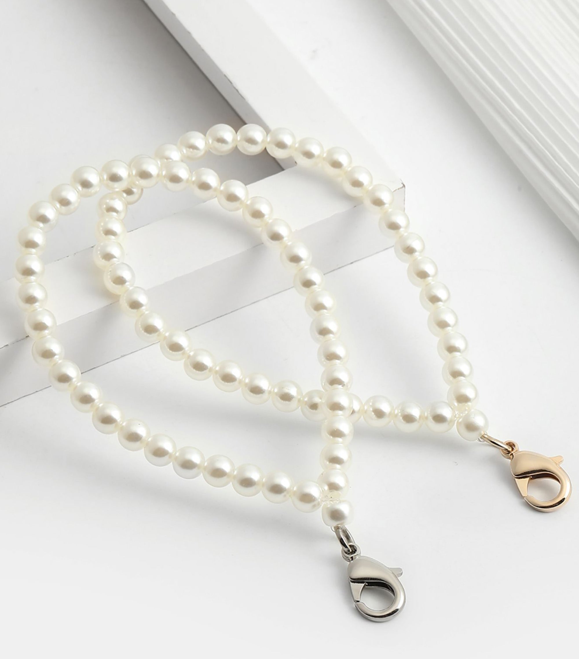 Bag decoration chain, pearl bag chain, modification hand-held short chain accessory, handbag chain strap