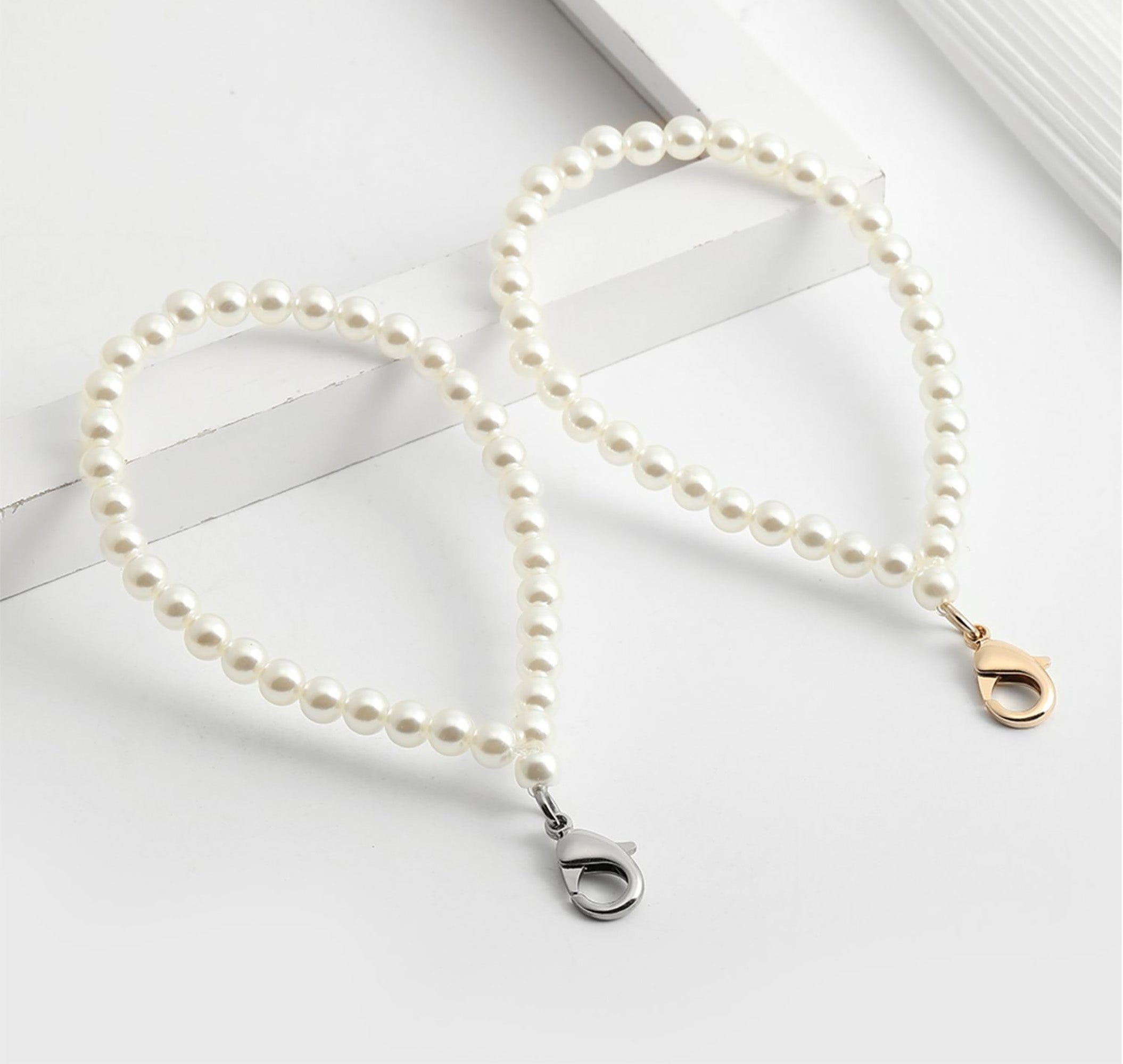 Bag decoration chain, pearl bag chain, modification hand-held short chain accessory, handbag chain strap