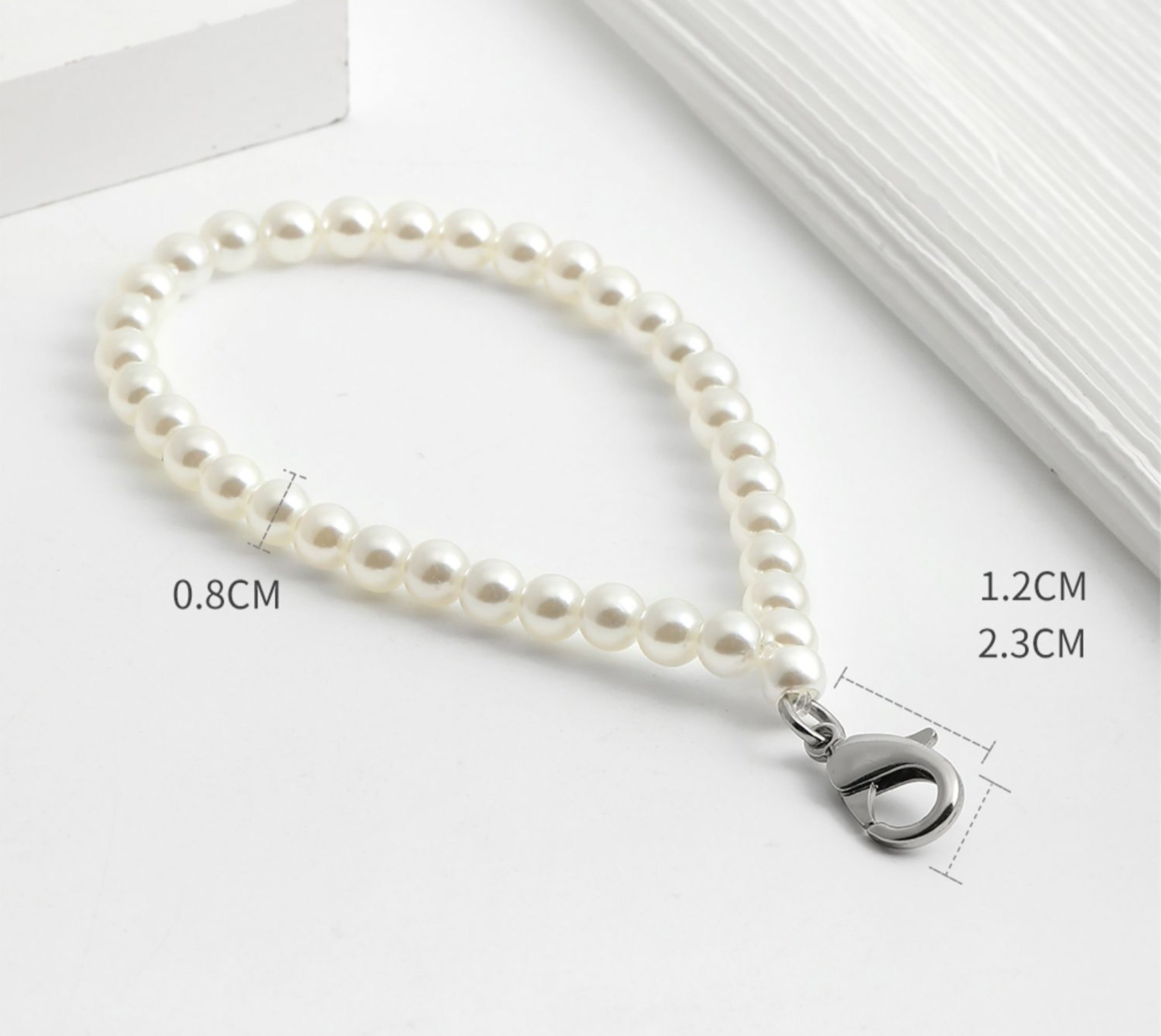 Bag decoration chain, pearl bag chain, modification hand-held short chain accessory, handbag chain strap