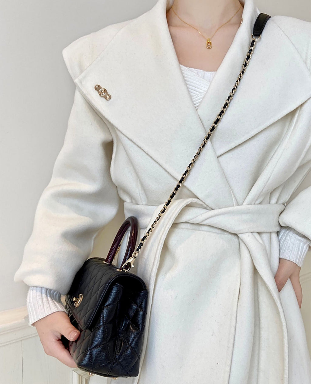 Handle chain accessories for bags, crossbody strap, high-end shoulder strap replacement bag chain