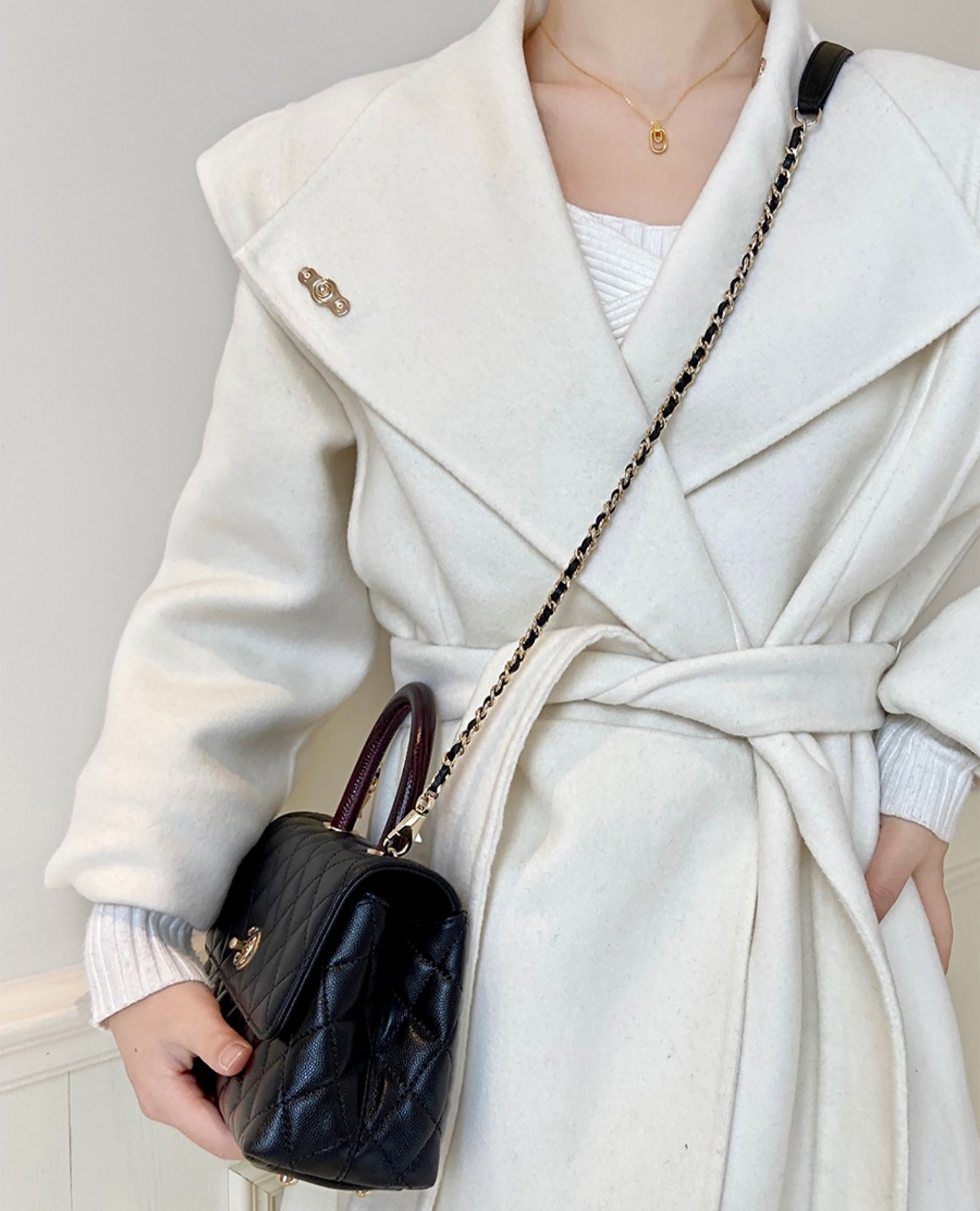 Handle chain accessories for bags, crossbody strap, high-end shoulder strap replacement bag chain
