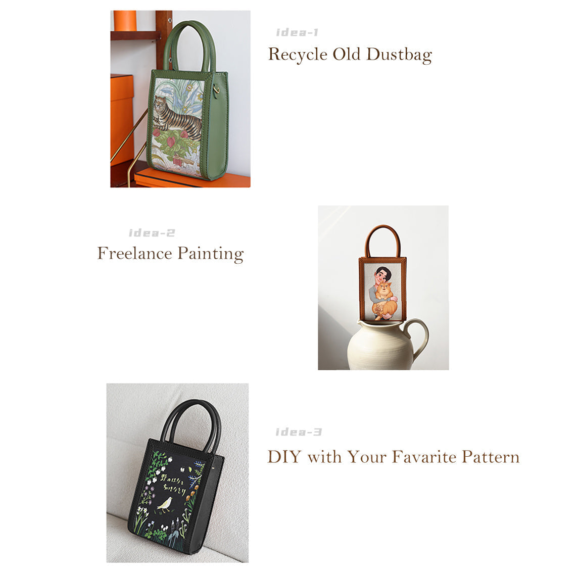 Repurpose Dust Bag DIY Bag Ideas-Wirkin