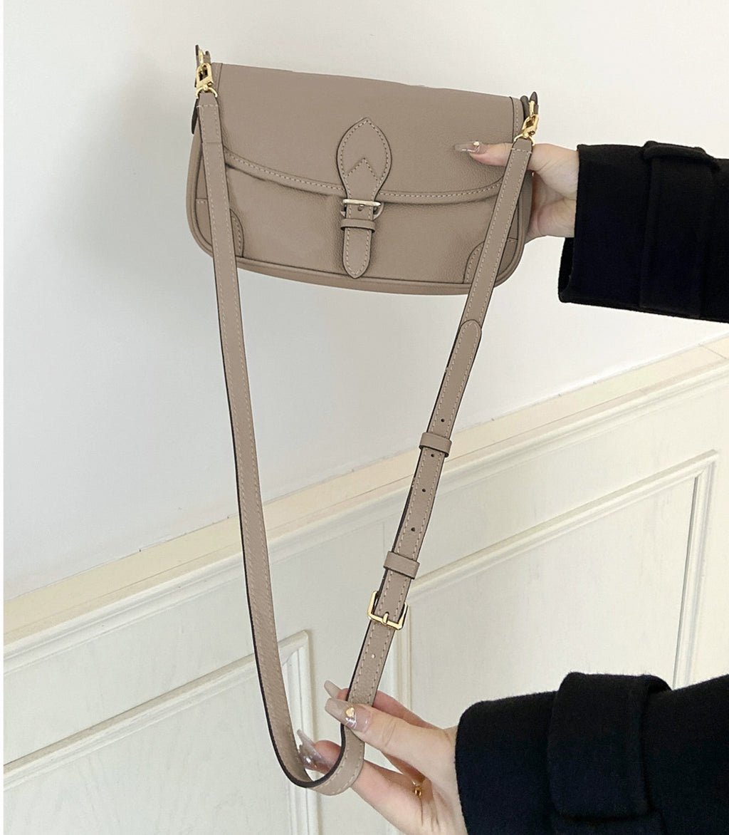 Adjustable crossbody strap replacement for Mini Pochette Accessoires, genuine leather material