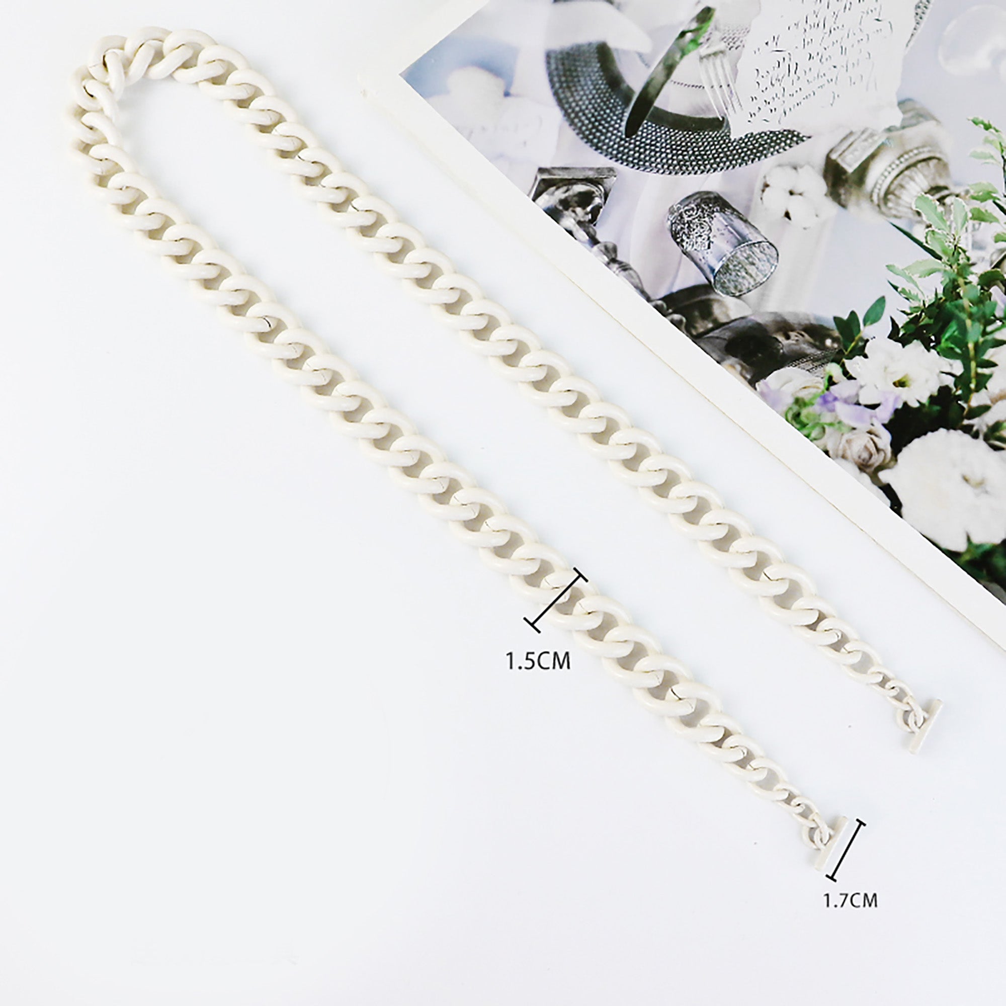 Acrylic Chain Strap for Marmont Bag – 1.5cm Width, Replacement Bag Chain