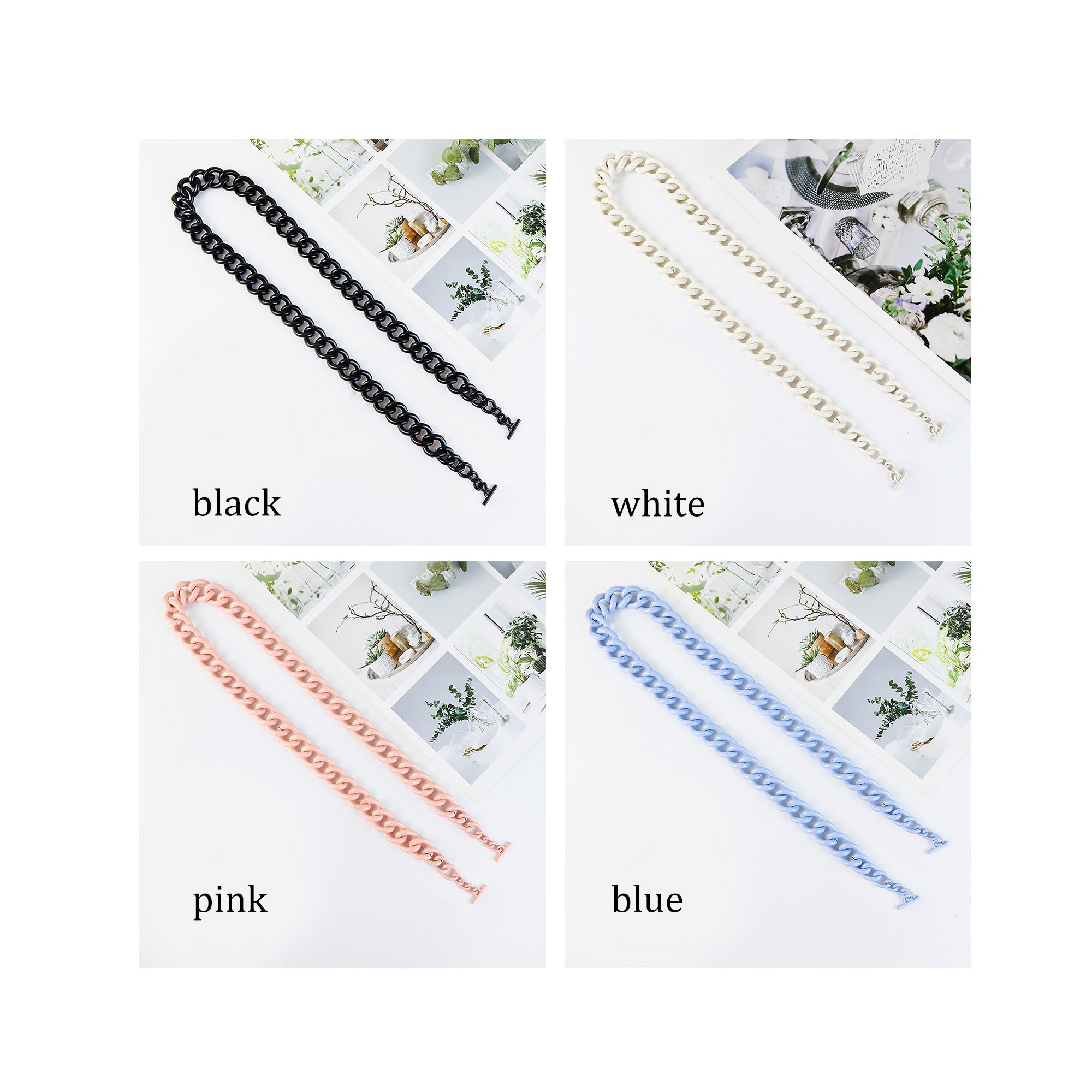 Acrylic Chain Strap for Marmont Bag – 1.5cm Width, Replacement Bag Chain