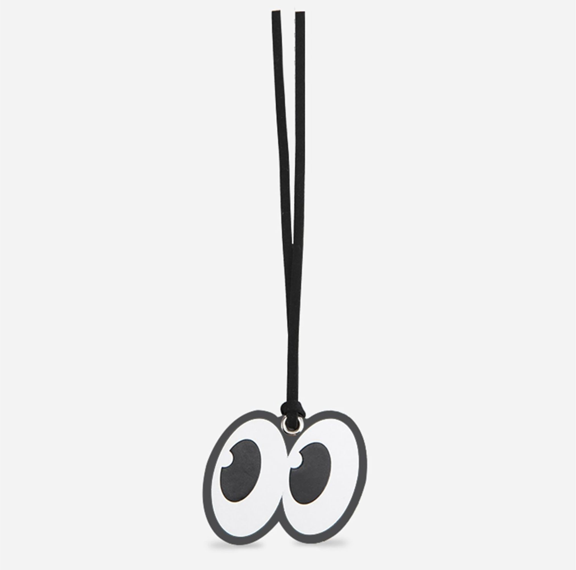 Big eyes genuine leather Pliage Energy Bag charm, small niche high-end feeling accessory, backpack decoration accessory