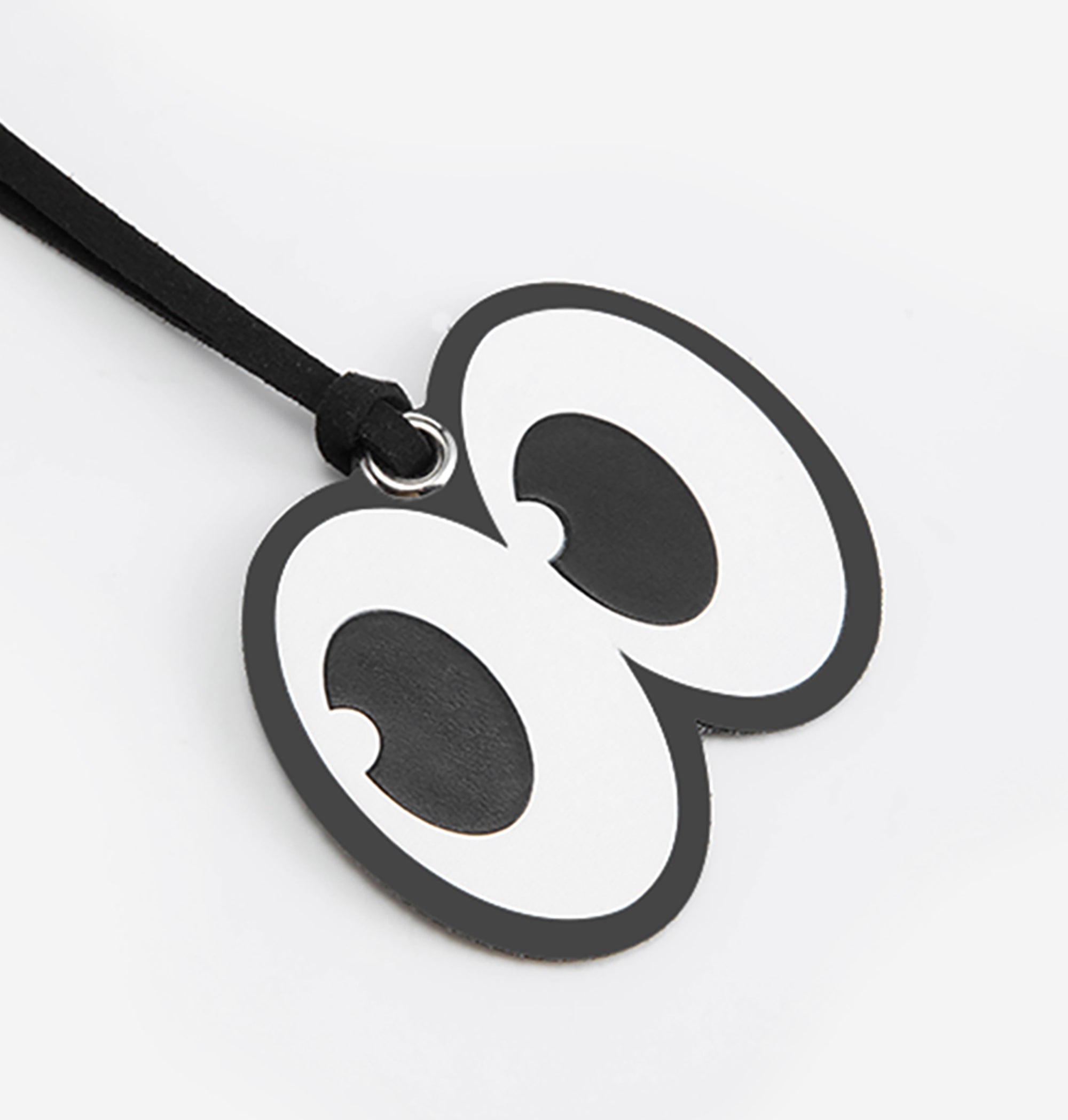Big eyes genuine leather Pliage Energy Bag charm, small niche high-end feeling accessory, backpack decoration accessory