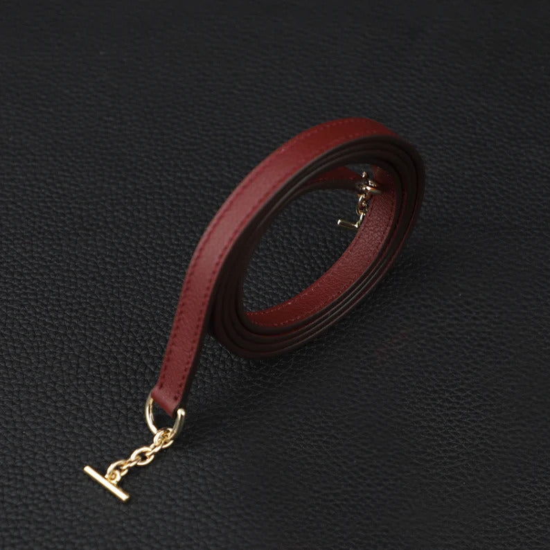 Custom Leather Shoulder Strap: Epsom, Evercolor, Togo, Swift Leather