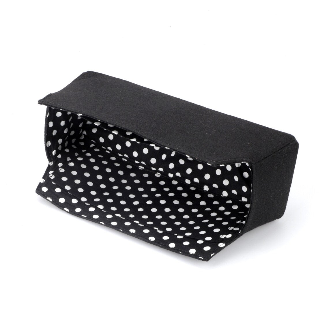 Felt Bag Organizer: Polka Dot Cotton Liner, Bolide Bag Insert
