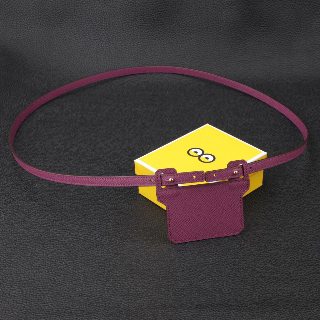 Epsom Leather Shoulder Strap: 12mm Wallet Crossbody Strap