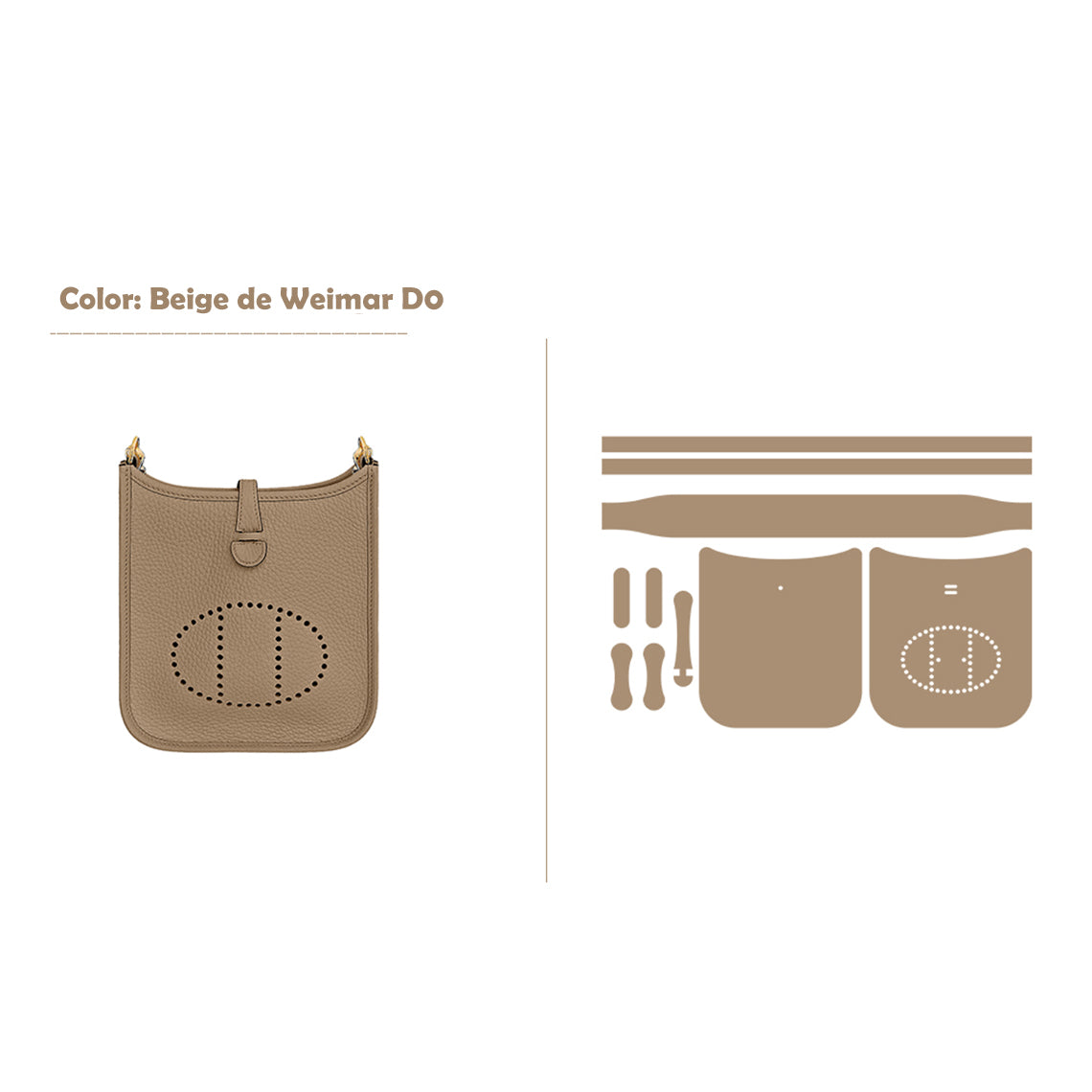 Wirkin® Full Grain Leather Mini Eveline Bag DIY Kit