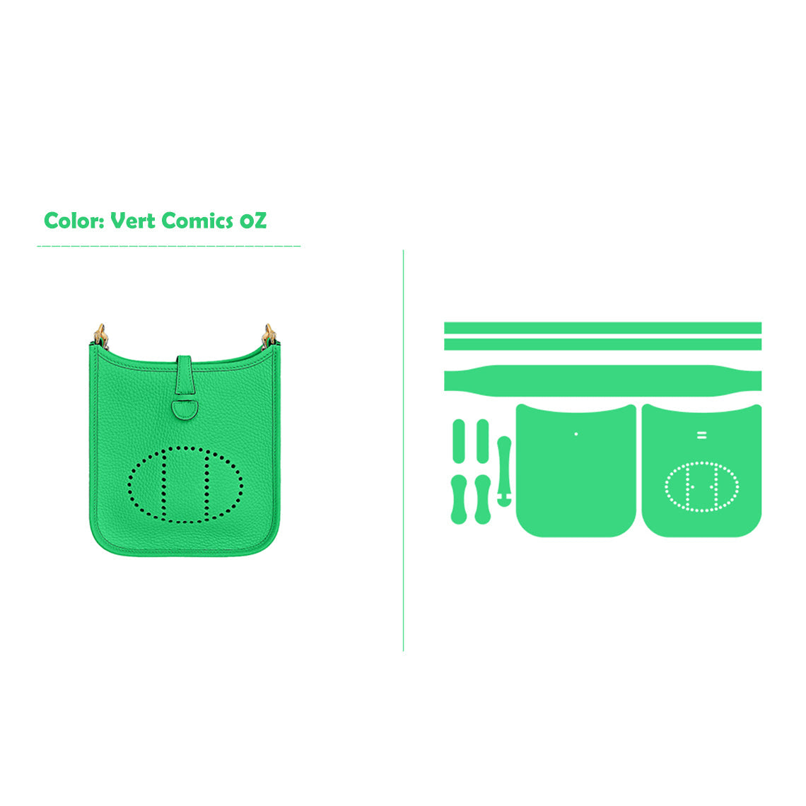 Wirkin® Full Grain Leather Mini Eveline Bag DIY Kit