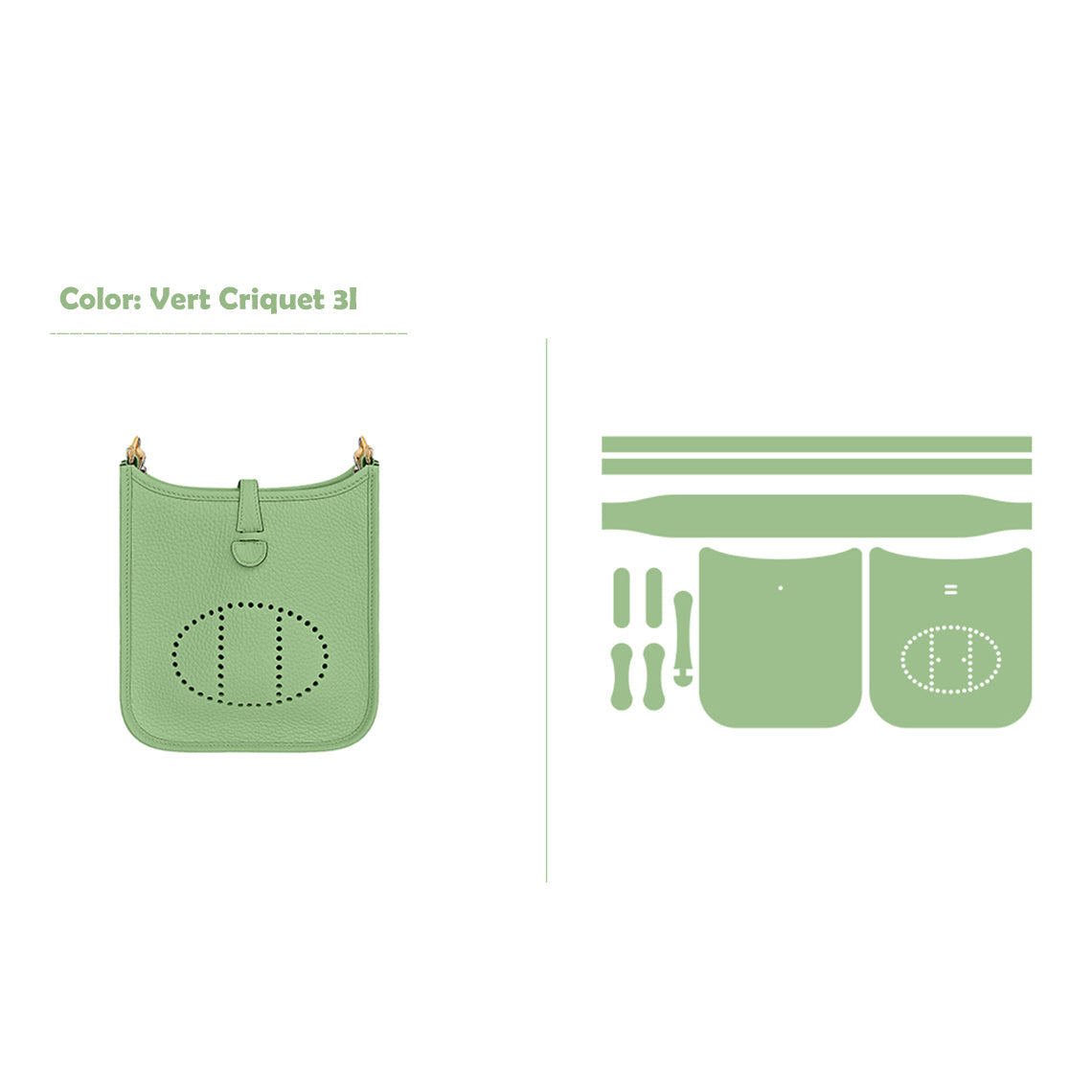 Wirkin® Full Grain Leather Mini Eveline Bag DIY Kit