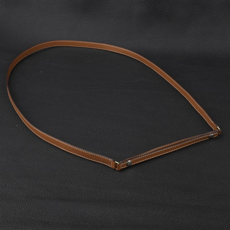 Luxury Swift Leather Bandoulière (15mm Slim): Compatible Crossbody Strap Replacement for Triomphe & Small Designer Bags