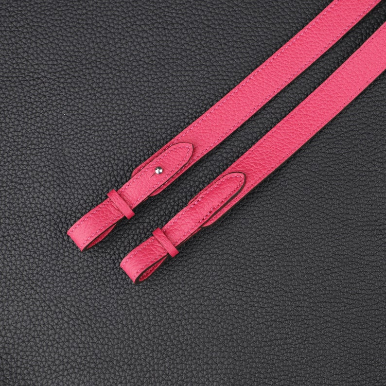 Hermès Style Togo Leather Bandoulière (20mm Slim): Compatible Shoulder/Crossbody Strap Replacement for Picotin & Evelyn TPM