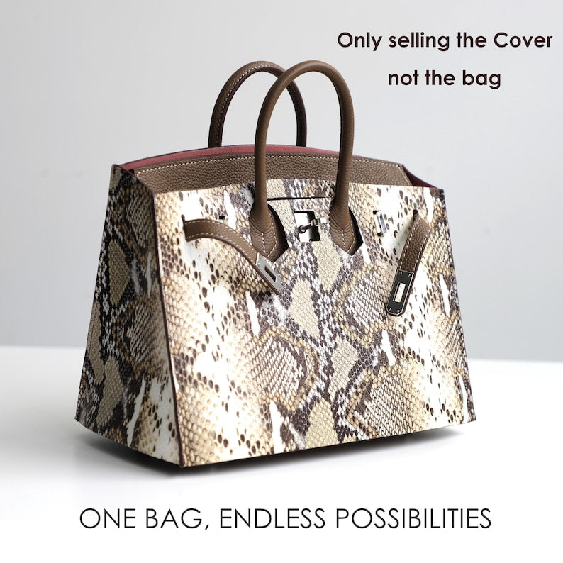 Embossed Leather Birkin Cover: Customizable Crocodile, Python, Ostrich Textures